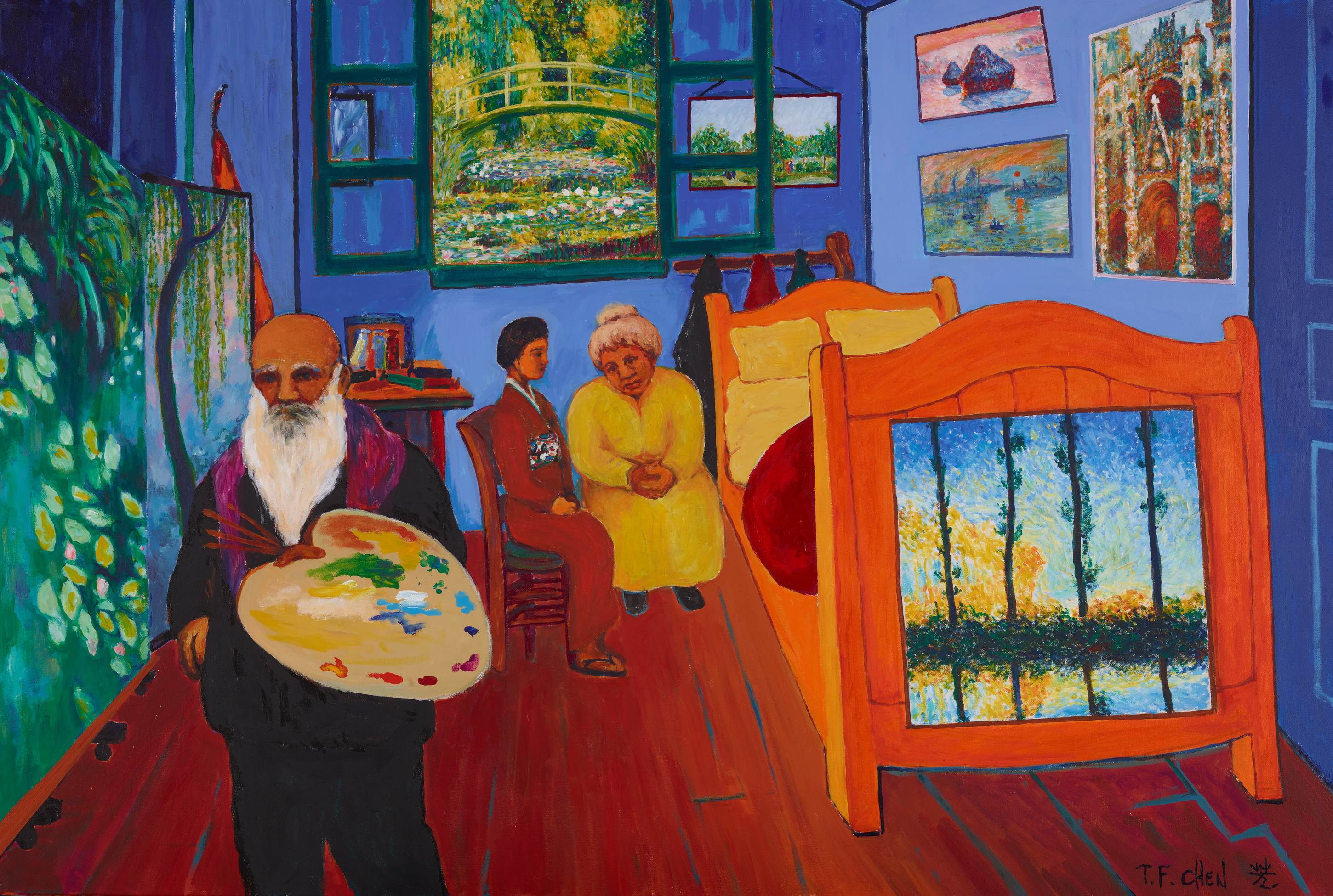 莫内参与梵谷艺术家具乐部– T.F. Chen Cultural Center, image size:2900x1951